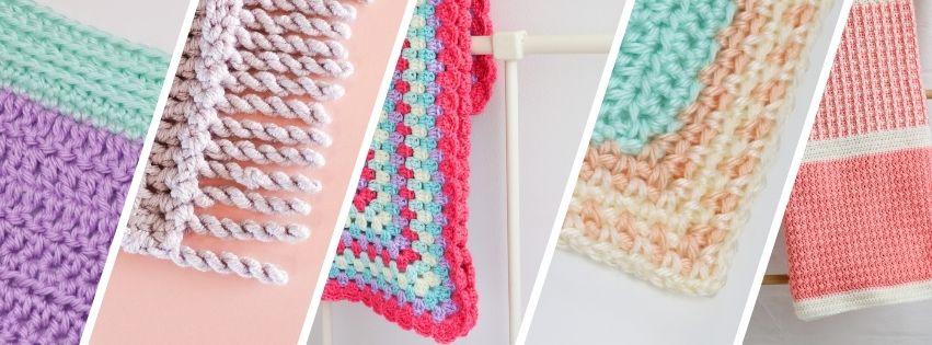 One of many easiest methods to Crochet 10 Kinds of Borders: FREE Patterns