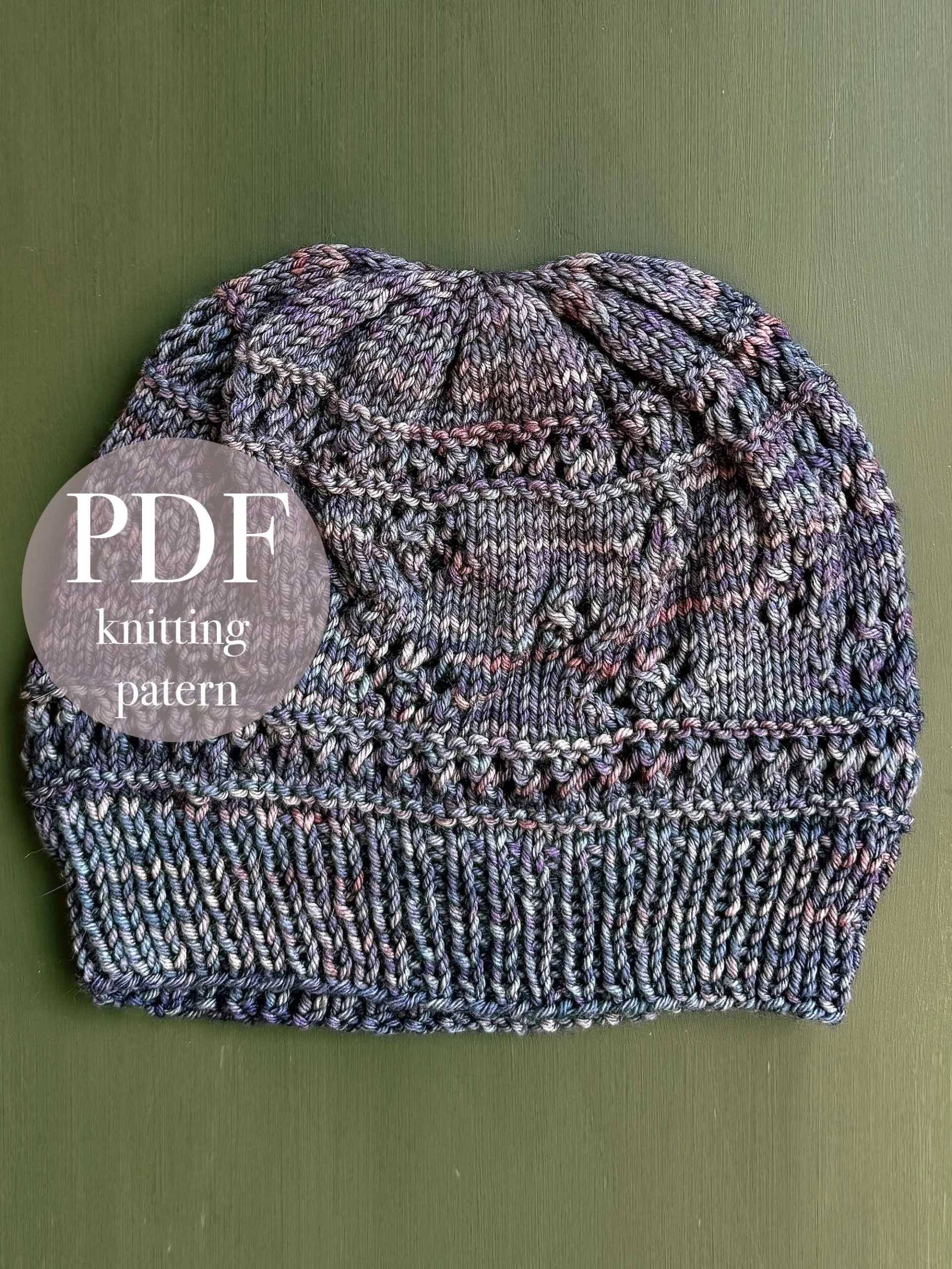 New Newbie Knitting Sample Launch: Slouchy Lace Hat