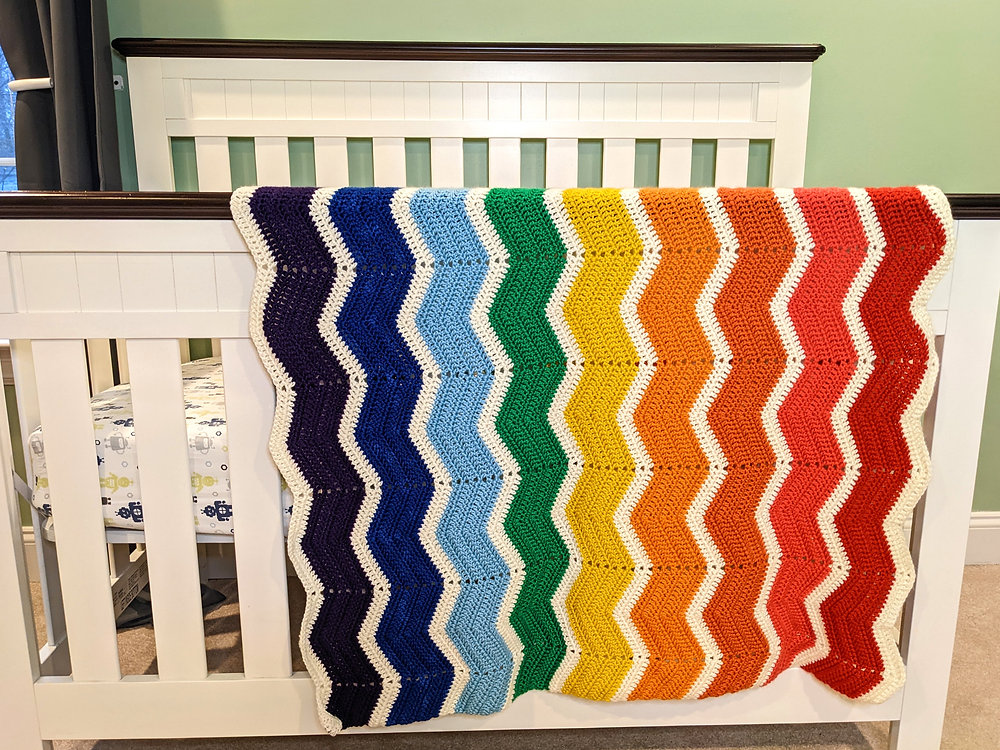 Straightforward Chevron Baby Blanket